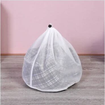 paltar yigmaq ucun cantalar: Çirkli paltarları yığmaq və yuduzdurmaq üçün torlu kisə 30x40 ölçüsü — 3