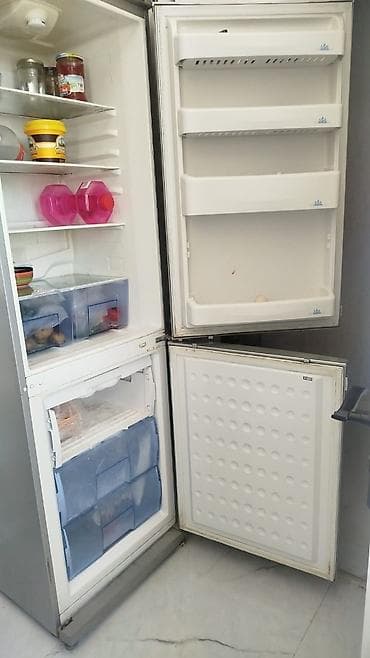 İşlənmiş 2 qapılı Beko Soyuducu Satılır, rəng - Gümüşü — 1