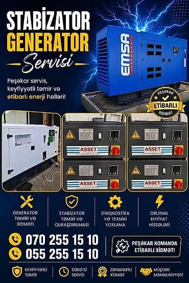ремонт стабилизаторов: Stabizator və Generator Servisi Peşəkar servis, keyfiyyətli təmir və — 1