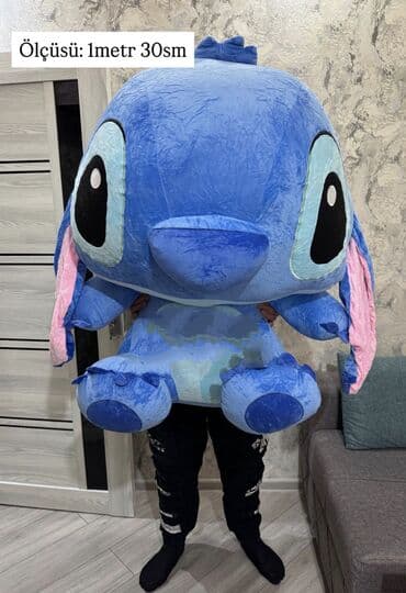 Oyuncaqlar: Böyük ölçülü Stitch plyuş oyuncaqları 70 sm 100 AZN, 130 sm 200 AZN. - — 3
