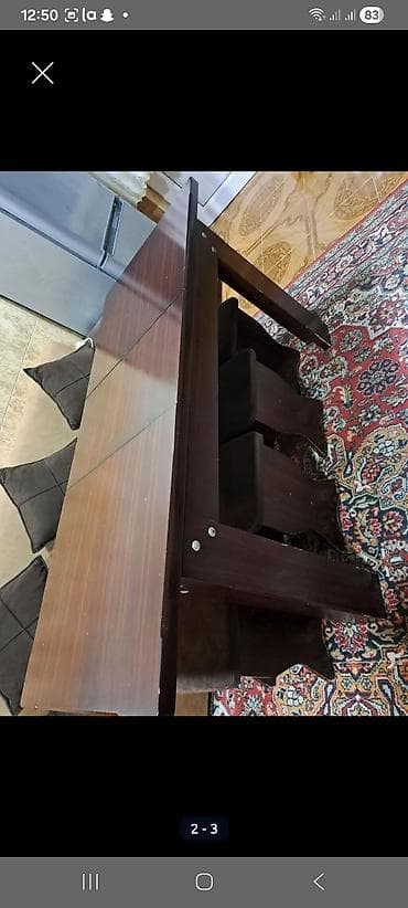 stol sul: Təcili satılır köçlə əlaqədar
Divan bazalı 
Masa açılan
4 tabulet — 2