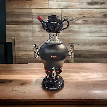 Elektrikli samovar elektri̇k semaver 4l paslanmayan polad su xəzinəsi — 2