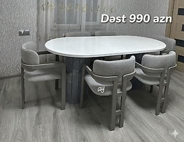 *Masa desti* *stol stul* Masa 93 ×200 +6 ədəd oturacaq 🎨 Rəng seçimi lalafo.az -da *Masa desti* *stol stul* Masa 93 ×200 +6 ədəd oturacaq 🎨 Rəng seçimi