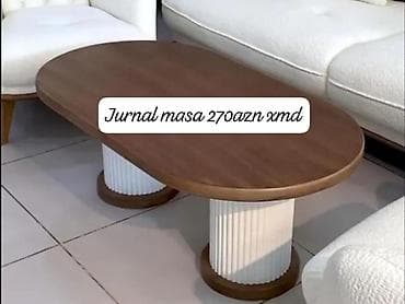 taxta komod: Oval masa, Açılmayan, Təkərsiz, Taxta — 1