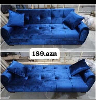 ev üçün divan: Divan, Yeni, Açılan, Bazalı, Vеlur parça, Ödənişli çatdırılma — 1