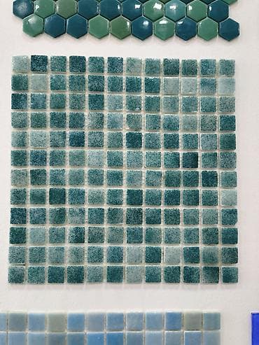 divar bralari: Mozaik kafel dəsti – kvadrat və heksaqon elementlər - Material — 1
