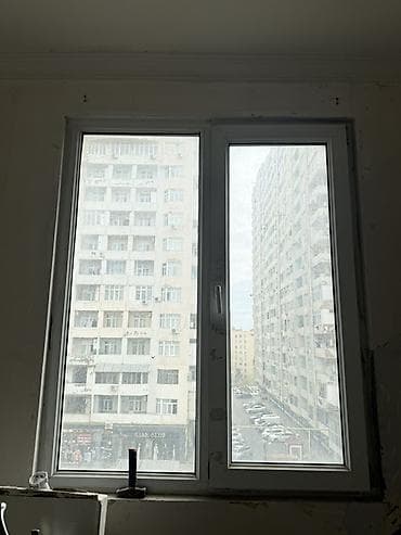 pencere kilidi: PVC balkon qapısı və ikiqat şüşəli pəncərə dəsti - Material: ağ — 2