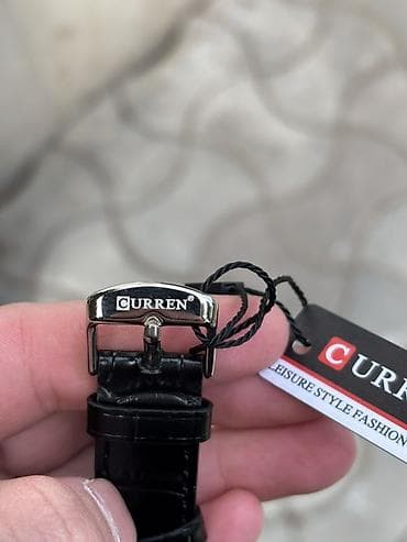 klassik kişi ayaqqabıları: Yeni, Qol saatı, Curren, rəng - Qara — 4