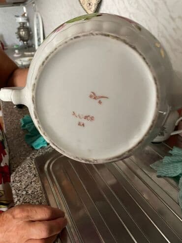 ağdam şəkilləri: Цвет - Белый, Чайник, Фарфор, СССР — 2