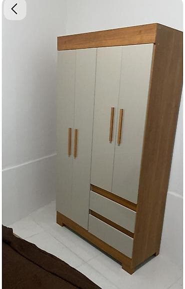 plastik panel: Yeni, 4 qapılı, Siyirməli, Bej, Açılan, Düz dolab — 1