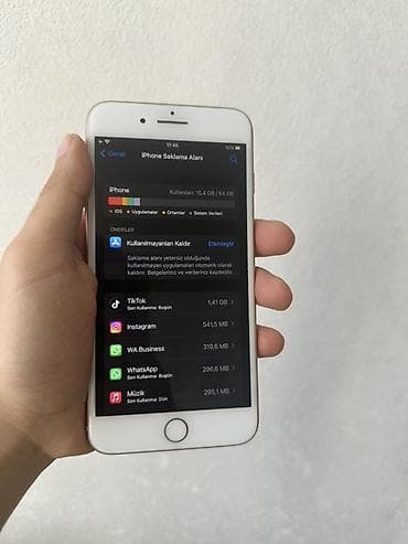 j8 plus: IPhone 8 Plus, 64 GB, Qızılı, Barmaq izi — 3
