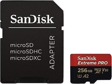 SanDisk Extreme Pro 256GB Uyğunluq: microSDHC, microSDXC, microSDHC — 3