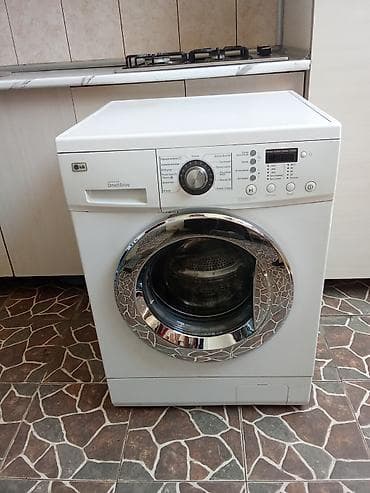 Стиральная машина LG, 8 кг, Б/у, Автомат, Есть сушка, Бесплатная доставка