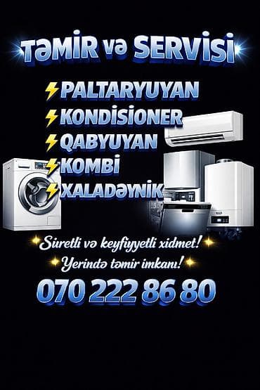ev təmiri qiymətləri: Məişət texnikasının təmiri və servisi Xidmət sahələri: - Kondisioner — 3