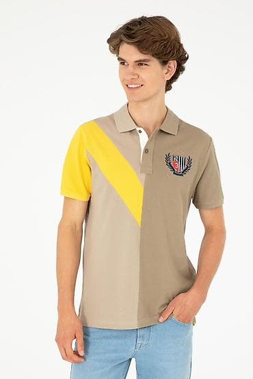 bts əşyalari: 11-12 yaş oğlan uşağı Kişi polo köynəyi – qısqol, yaxalıqlı, düyməli — 1