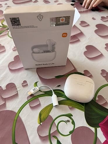 iphone nauşnik: Simsiz (Bluetooth) Qulaqcıqlar, Xiaomi, rəng - Ağ — 2