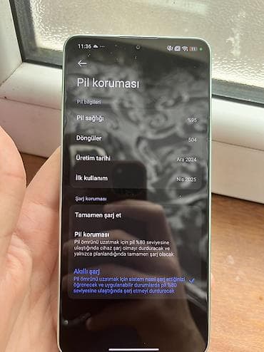 usb ventilyator: Poco X7 Pro, 256 GB, rəng - Yaşıl, Barmaq izi, Face ID — 9