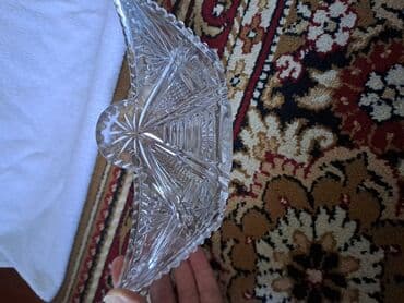 salat: Klassik kəsimli kristal dəst - 2 ədəd dekorativ kristal — 2