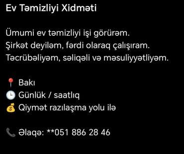 Təmizlik | Evlər | Gündəlik təmizlik