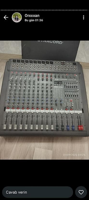 Dynacord PowerMate 1000 – peşəkar səs mikseri - İnteqrə edilmiş