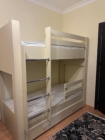 Мебель для дома на заказ: Двуспальная кровать, Без подьемного механизма, Бесплатный матрас, С выдвижными ящиками, Азербайджан, Ламинат гладкий — 5