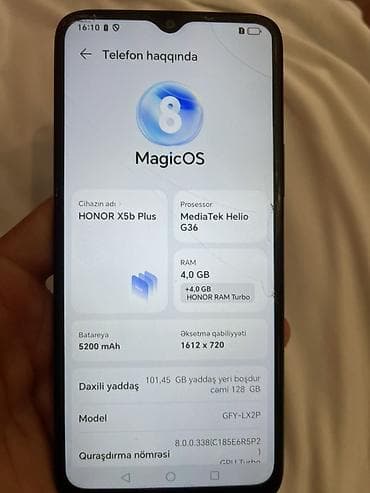 mi 17 pro max: Honor X5b Plus, 128 GB, rəng - Qara, İki sim kartlı — 1