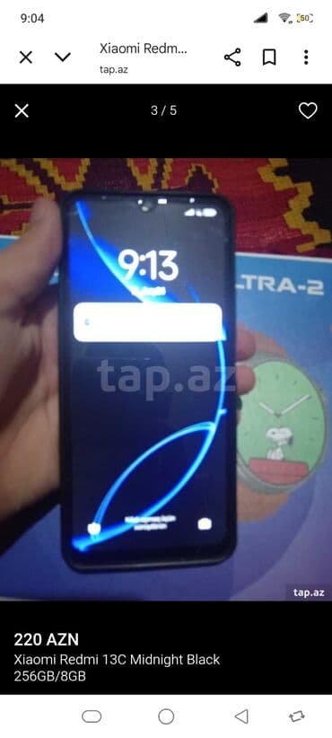 mi 12 t: Redmi 13C, 256 GB, rəng - Qara — 3