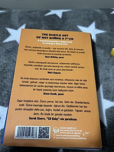Məhsul: Kitab – “Vecinə Almamağın İncə Sənəti” Kitab təzədir oxunub — 2