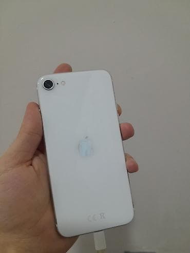 i̇phone 7plus: IPhone SE 2020, 64 GB, Ağ, Barmaq izi — 1