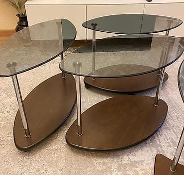 mebel masa: JURNALNİ MASASI SATILIR 80 AZN. 1 Böyük Şüşəli jurnalni və 3 ədəd — 4