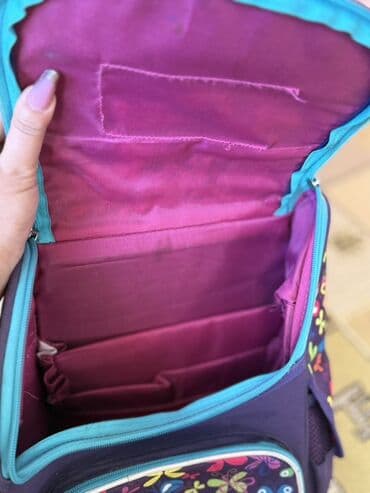 sumkalar mekteb: Uşaq məktəb çantası – PLINI brendi - Rəng: bənövşəyi fon, üzərində — 4