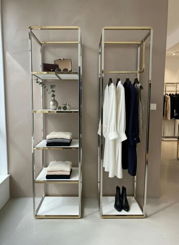 вешалка стойка для одежды напольная в икеа: Butik vitrin və ticarət avadanlıqları dəsti - Paslanmayan polad — 1