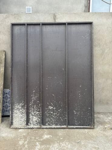 demir setka qiymeti: Dəmir Həyət darvazası, Yana açılan, Mexaniki, Qapı ilə, rəng - Boz — 3