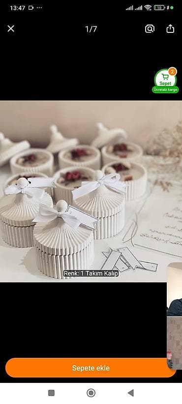 set qablari: Şirniyyat qəlibləri, rəng - Ağ, Silikon, Dairəvi — 1