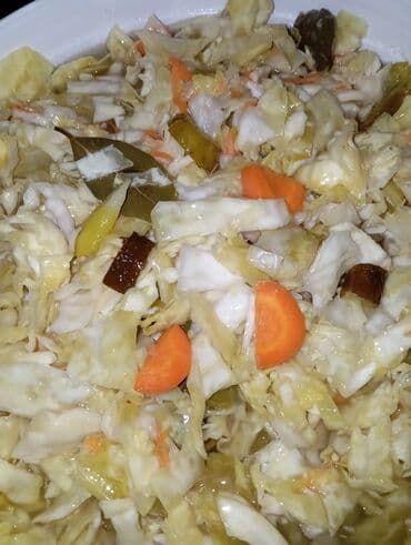 Qida məhsulları: Məhsul: Qarışıq turşu.5kq yuxarı alana endirim olacaq.unvan hövsan — 2