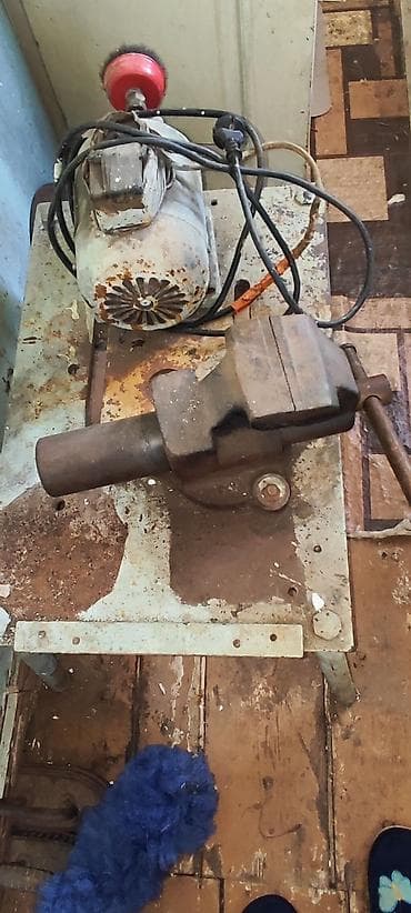 elektrik əl mişarı: Metall üçün iş stolu komplekti - Dəzgah üzərinə bərkidilmiş polad — 3