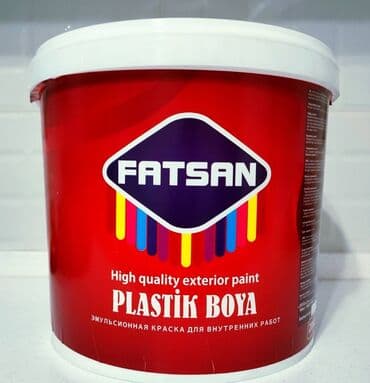 Boyalar: Emulsiya ic ve çöl ucun.Heresinden eded var.20 kq dir.Qiymet 1 ine — 2