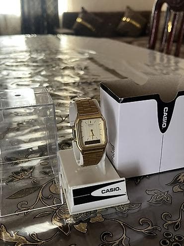 topdan saat: İşlənmiş, Qol saatı, Casio, rəng - Qızılı — 3