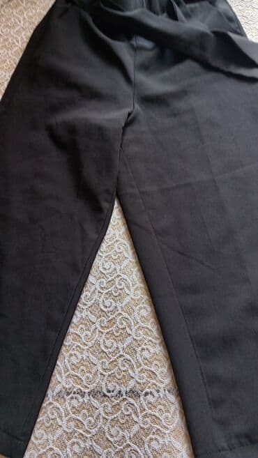 Pencəklər: Qadın şalvarı – qara rəng - Model: Yüksək belli, rahat kəsim - Bel — 3