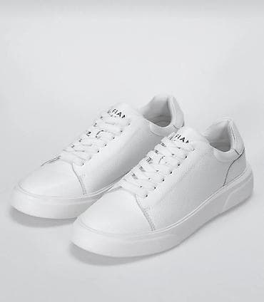 krasofqa: Lufian Shoes kişi sneakersi – klassik ağ rəngdə minimalist dizayn. - — 3