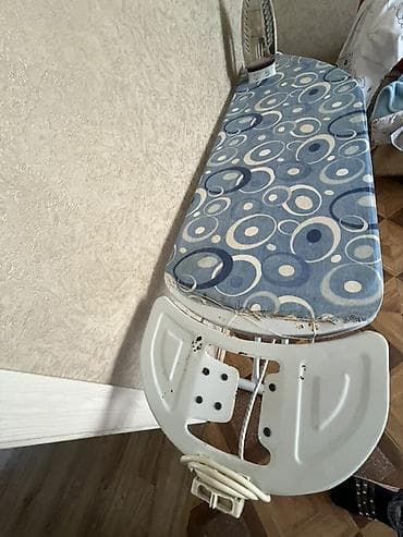 utu stolu skafli: Dəmir stol və qoşma ütü - Geniş səthli ütü stolu: təxminən 120×38 sm — 3