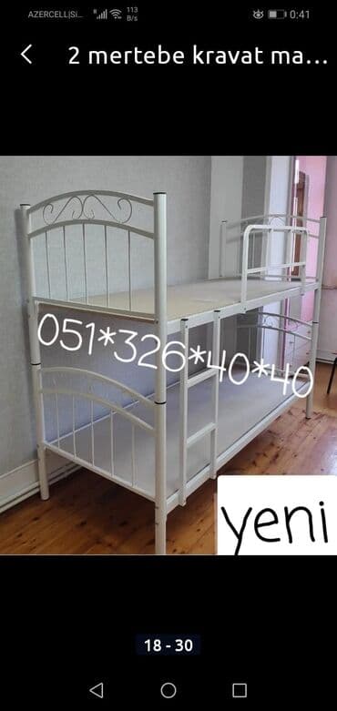 tek çarpayı: Oğlan və qız üçün, Yeni, Çarpayı, Matras ilə, Siyirməsiz — 5