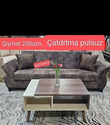 termo biləcər: Divan, Qonaq otağı üçün, Parça, Bazalı, Açılan, Kitab — 9