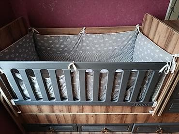 uşağ beşiyləri: Oğlan və qız üçün, Dördbucaq, Beşik, Dəst ilə, Matras ilə, Yellənmə mexanizm ilə — 2