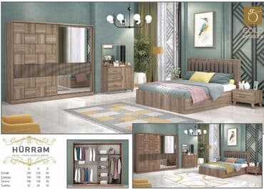 yataq qonaq mebelleri: İkinəfərlik çarpayı, Dolab, Termo, 2 tumba, Yeni — 1