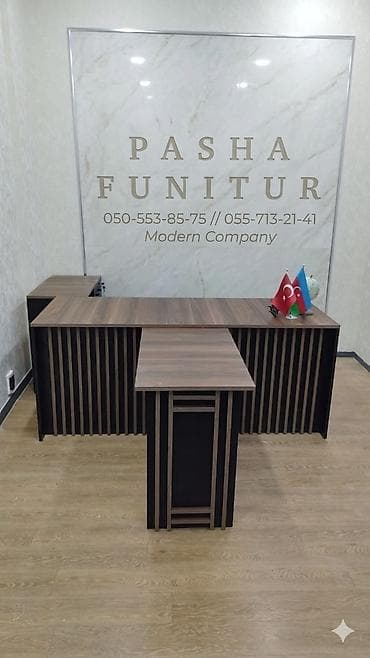 kunc masası: Yeni, Müdir üçün, Künc masa — 1