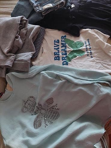 Qadın geyimləri dəsti hamsı bir yerde 10 azn - Açıq mavi, nazik