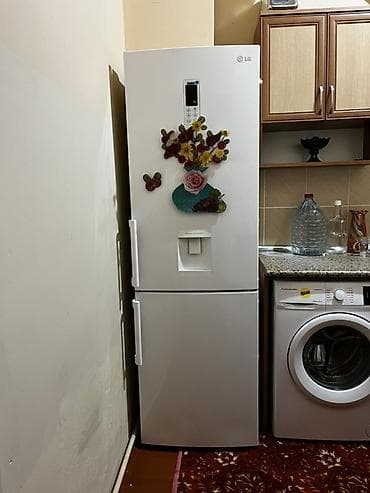 İşlənmiş 2 qapılı LG Soyuducu Satılır, rəng - Ağ, Dispenserli — 1