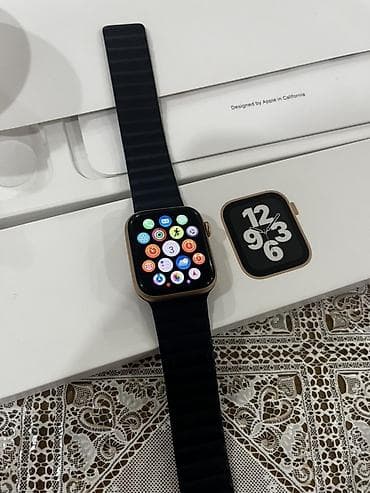 Apple watch se/44 gold 32Gb 92 pil🔋Saat çox seliqelidi qutusu adapdırı — 4