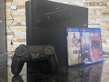 xbox series one: PlayStation 4 (PS4) oyun konsolu – DualShock 4 pultu və iki disk oyunu — 2